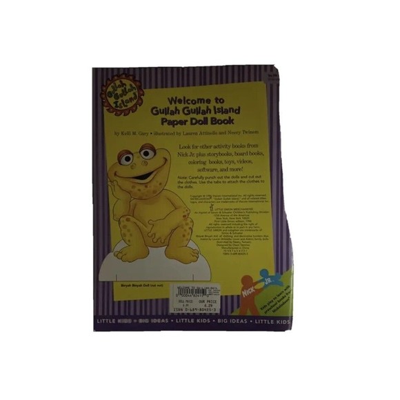 Collectible Vintage Nick Jr Welcome to Gullah Gullah Island Paper Doll Book - Picture 2 of 2